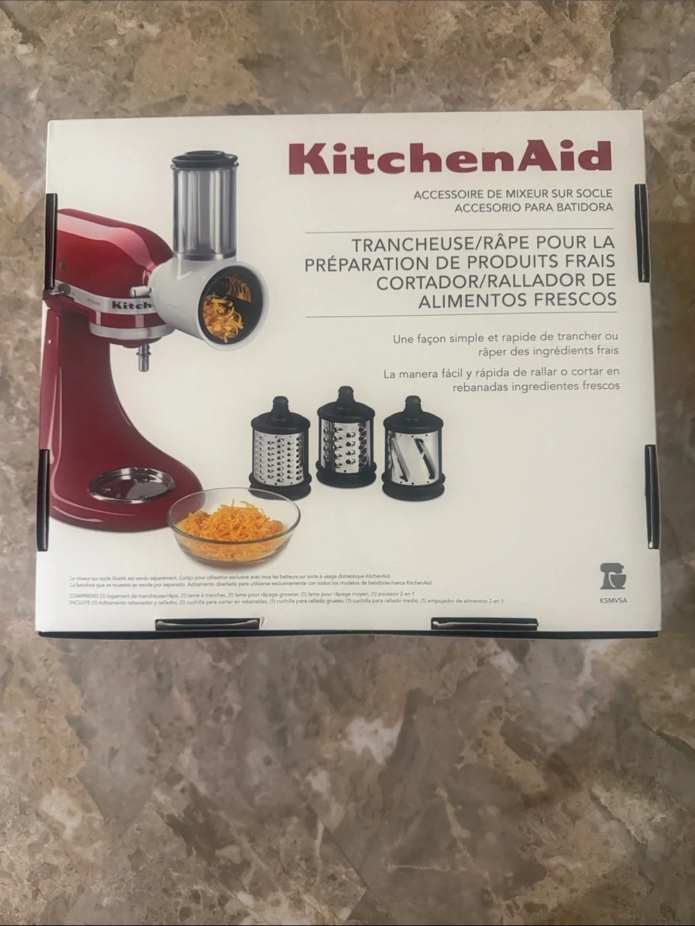 KitchenAid Red Fresh Prep Slicer/Shredder Stand Mixer Attachment